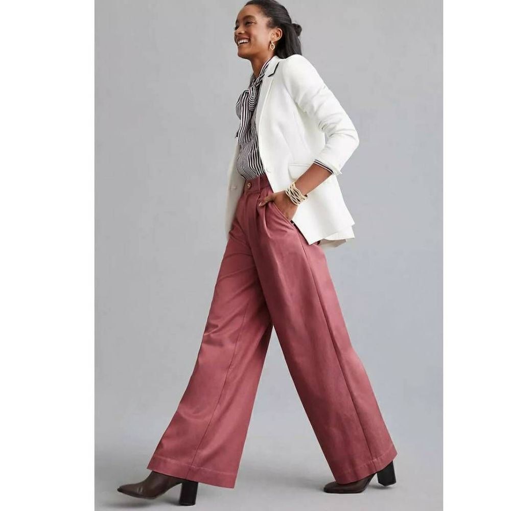 Anthropologie Magali Pascal Audra Pant in Rose size XS / 4 US - Picture 2 of 11